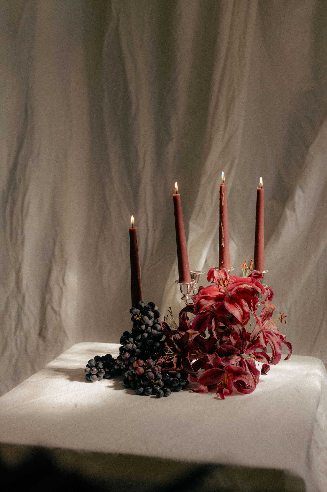 Velas cónicas premium — detalle