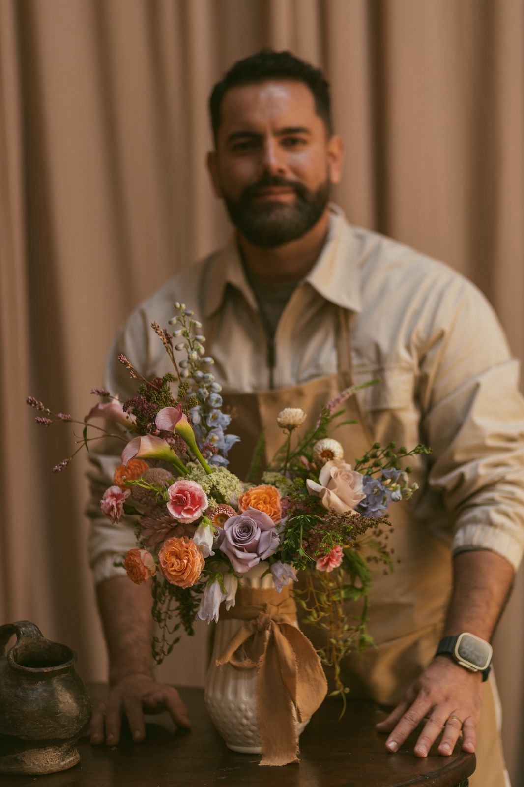Floral design workshop en Latinoamérica con estética de lujo