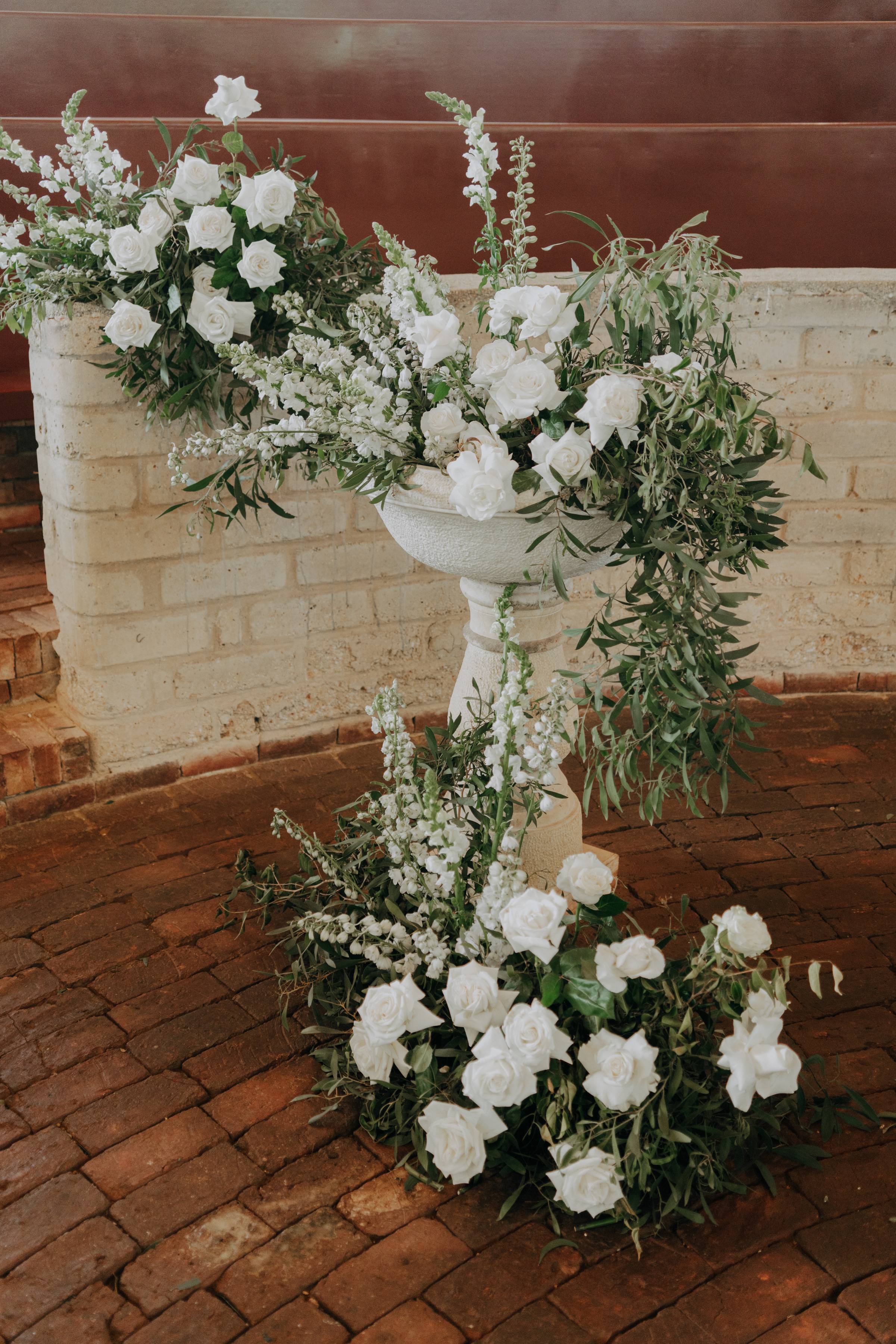 Botanical Reverie wedding ceremony design by XCANDLES