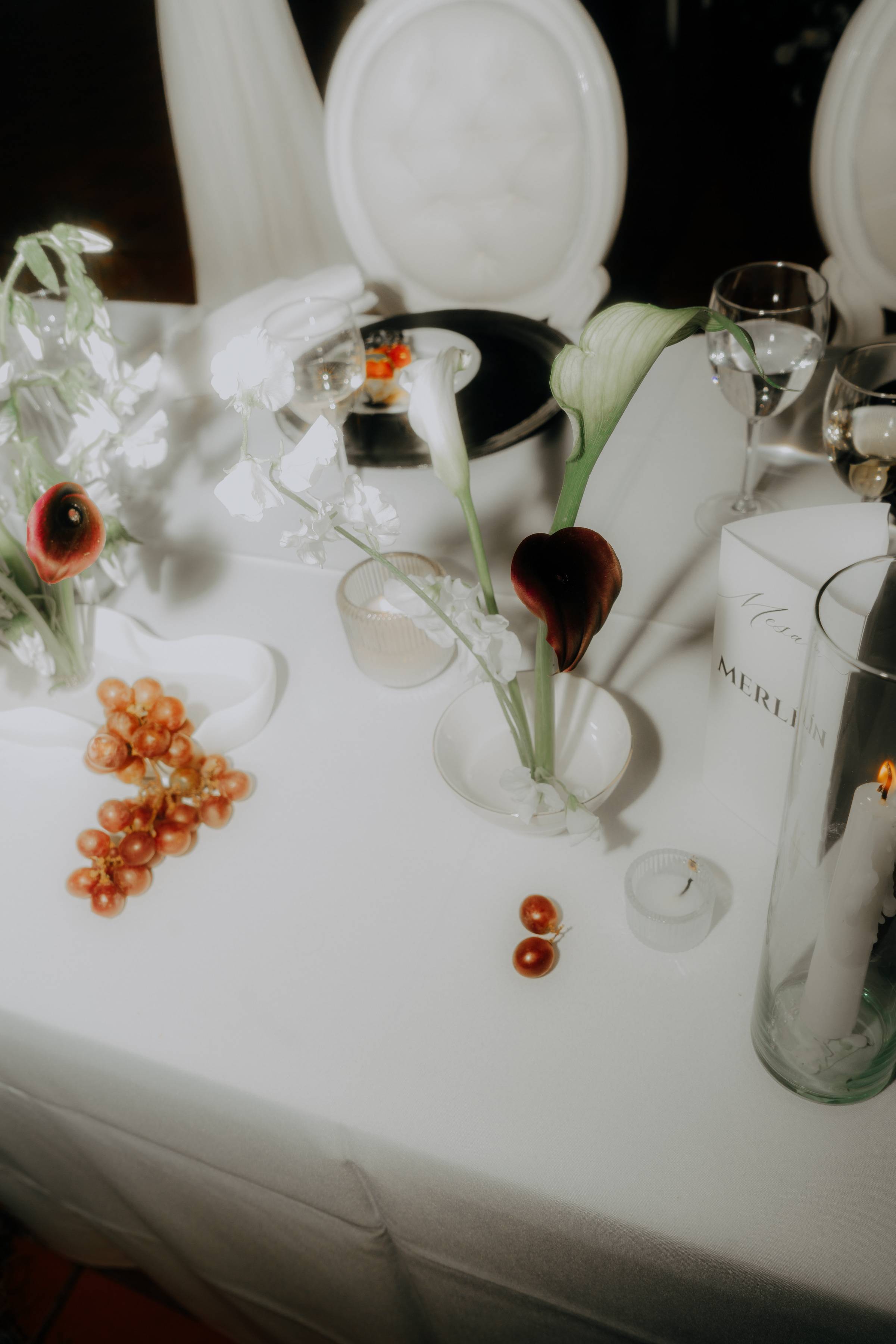 Botanical Reverie wedding floral design by XCANDLES