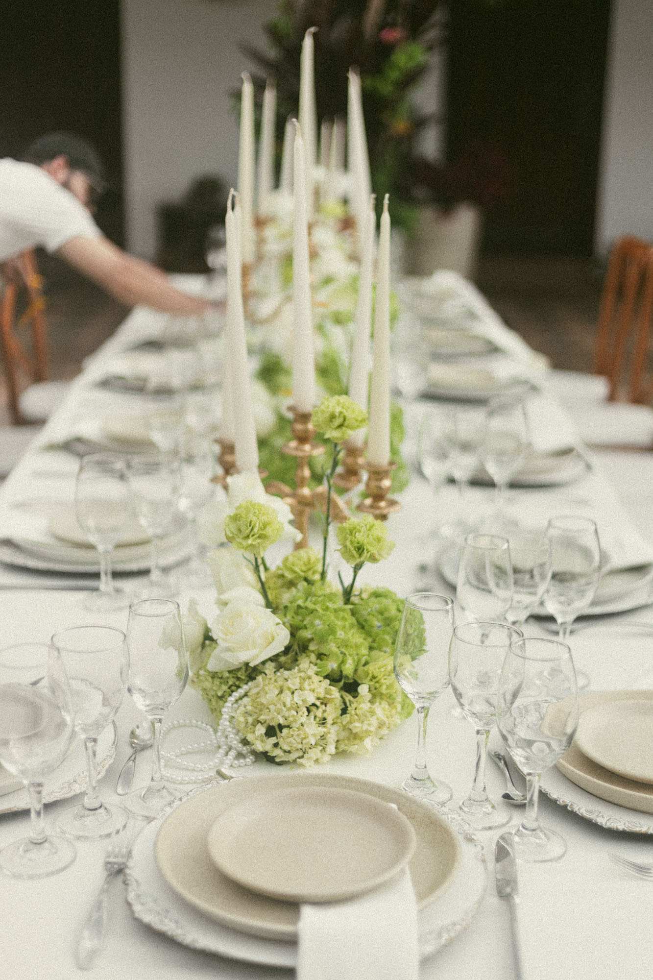 Editorial floral wedding design in European style